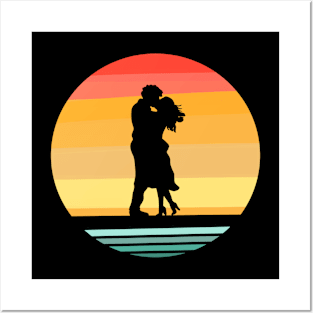 Couple Silhouette Posters and Art